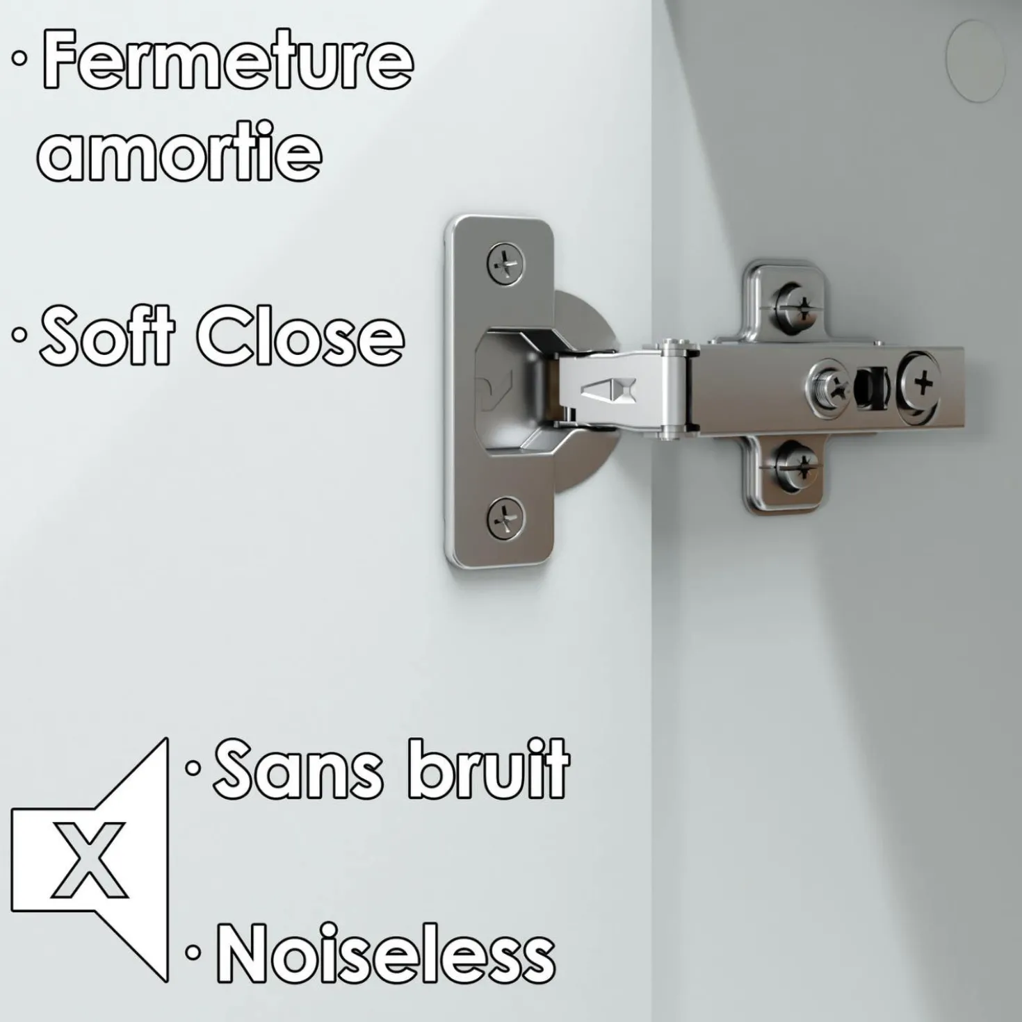 Armoire avec 2 grands tiroirs - blanc
