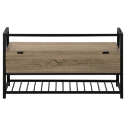Banc - étagère à chaussures, rangement à rabat - 42