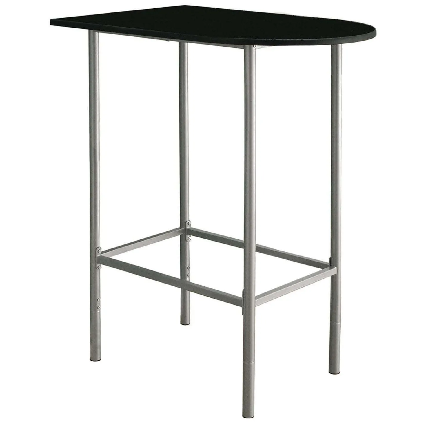 Bar maison - 24"x 36", noir, métal argent gagne-place - Monarch
