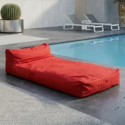 Bean bag flottant pour la piscine - rouge