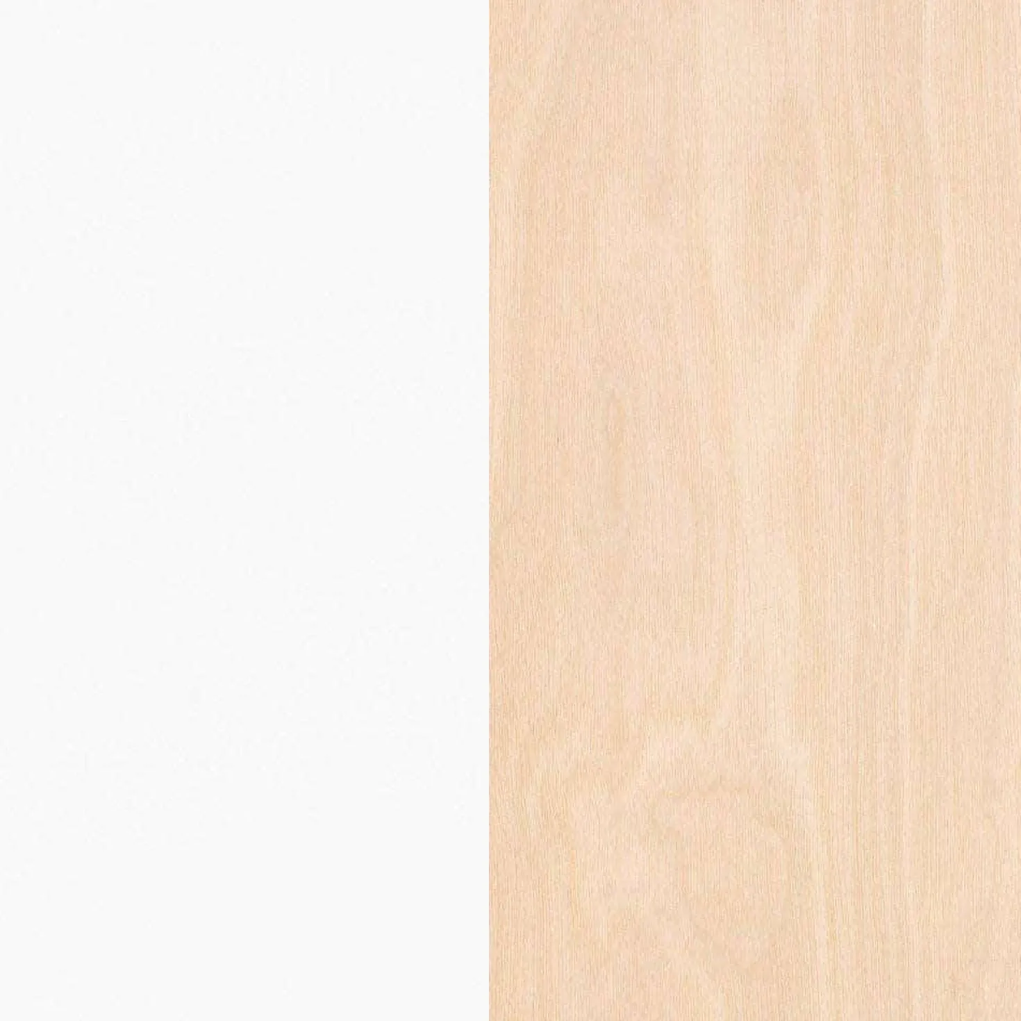 Bibliothèque atypik, blanc et merisier - Nexera
