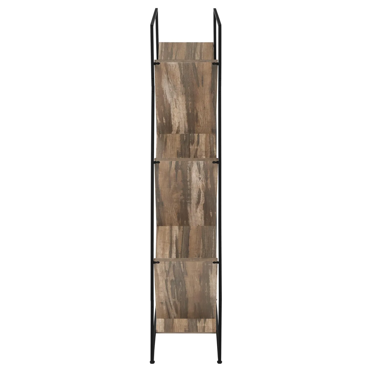 Bibliothèque, étagère - 5 tablettes ouvertes inclinées - 60"H - faux bois br - Monarch
