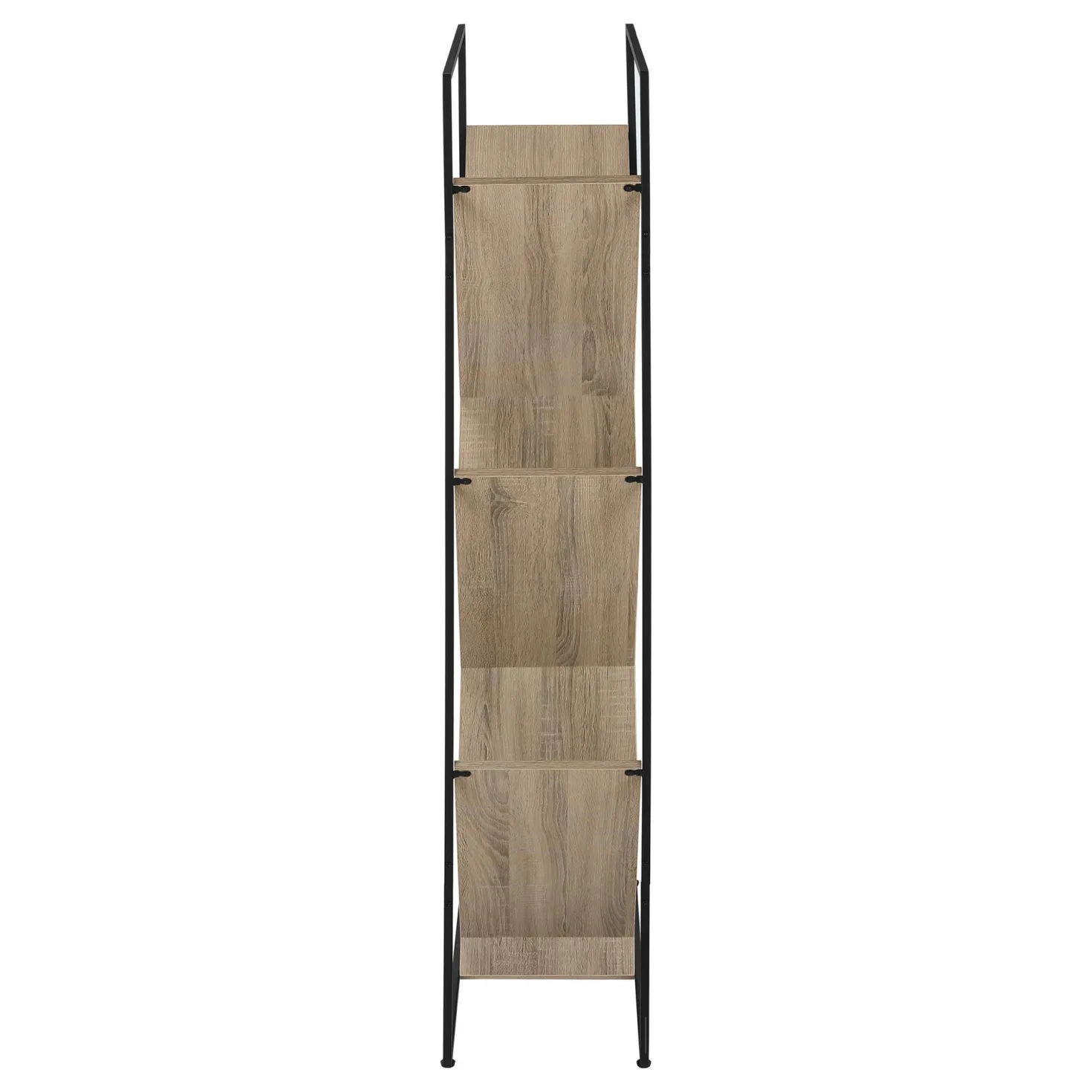 Bibliothèque, étagère - 5 tablettes ouvertes inclinées - 60"H - faux bois ta - Monarch