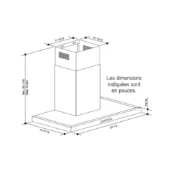 BROAN Hotte cheminée Cheminée Acier inoxydable 30
