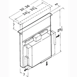 BROAN Hotte rétractable Encastré Acier inoxydable 30