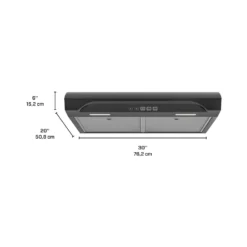 BROAN Hotte Standard Inox noir 30