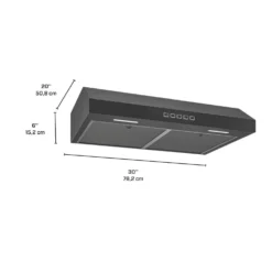 BROAN Hotte Standard Inox noir 30