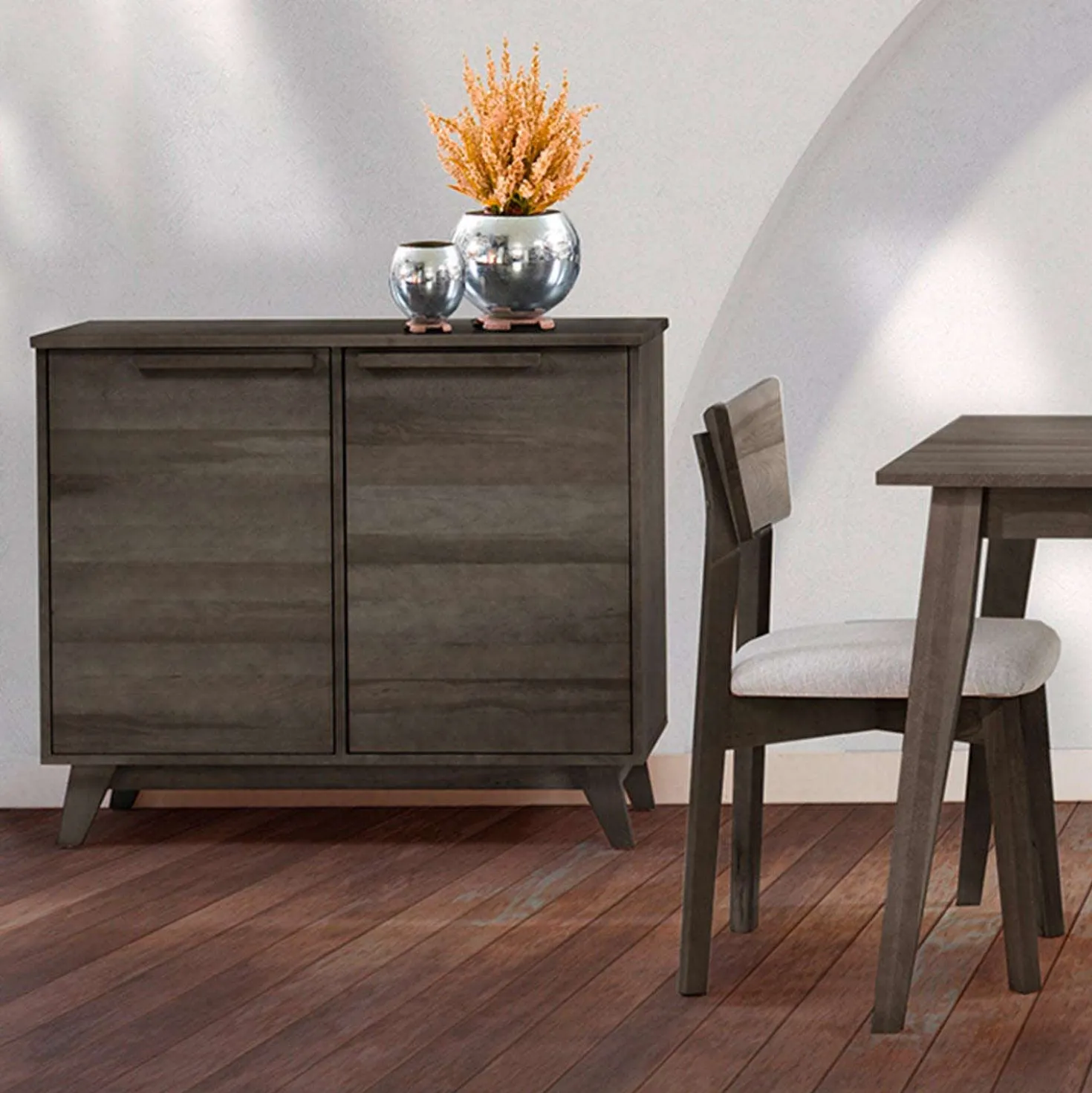 Buffet avec 2 portes - ardoise