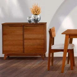 Buffet avec 2 portes - brun