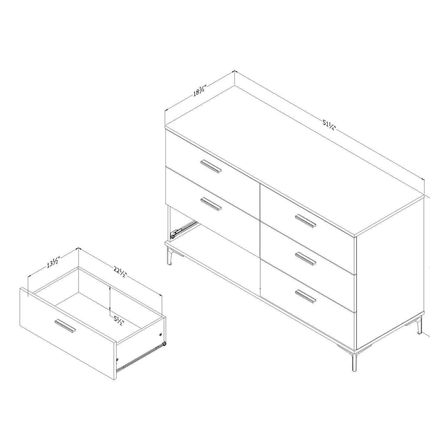 Bureau double - South Shore