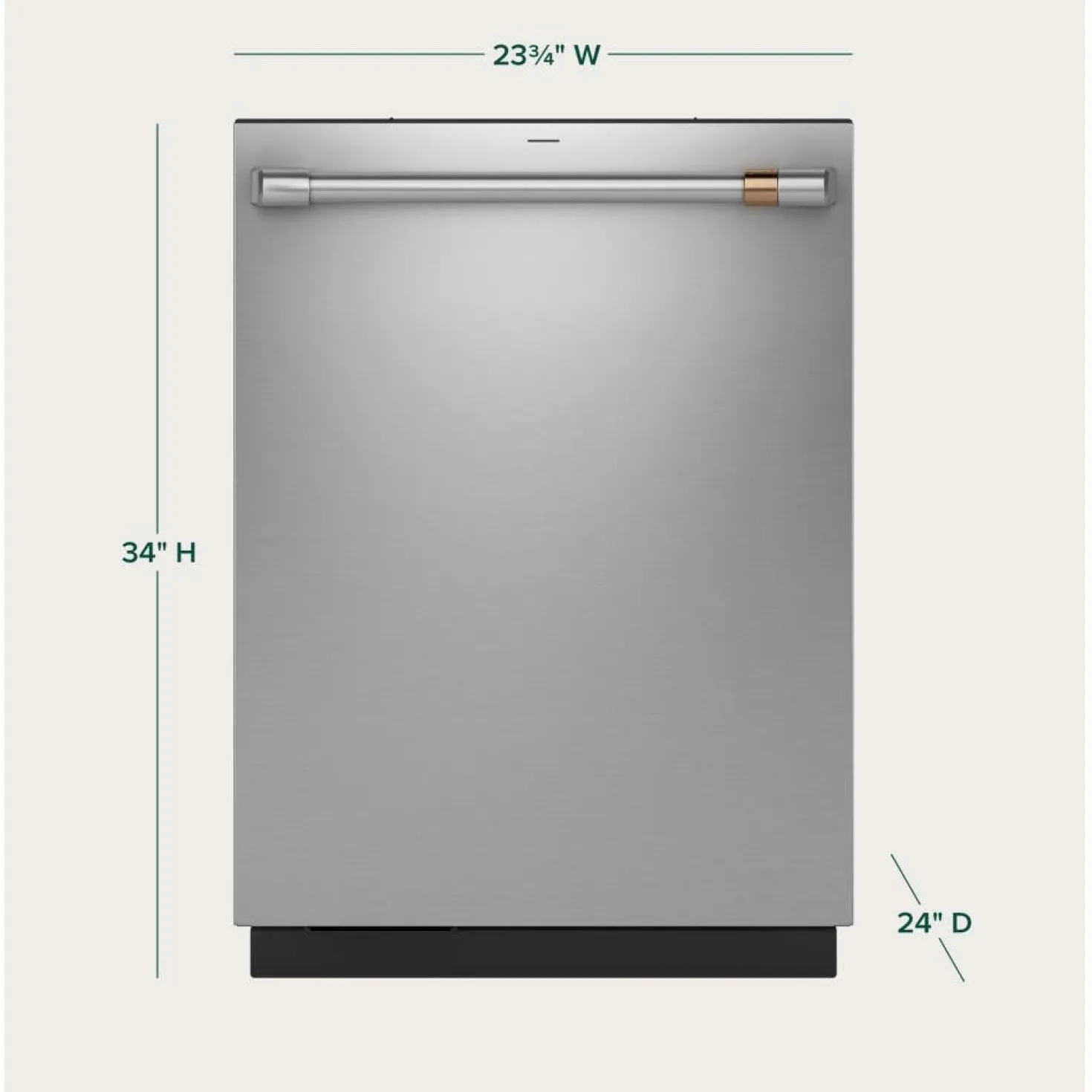 CAFE Lave-vaisselle Encastré Acier inoxydable 24" 44dB - CDT858P2VS1