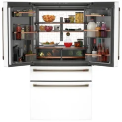 CAFE Réfrigerateur 23,2 pi3 36 po Blanc Portes françaises - CJE23DP4WW2