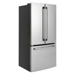 CAFE Réfrigérateur 18,6 pi3 33 po Acier inoxydable Congélateur en bas, Portes françaises - CWE19SP2NS1