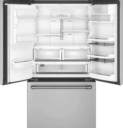 CAFE Réfrigérateur 22,1 pi3 36 po Acier inoxydable Congélateur en bas, Portes françaises - CYE22TP2MS1