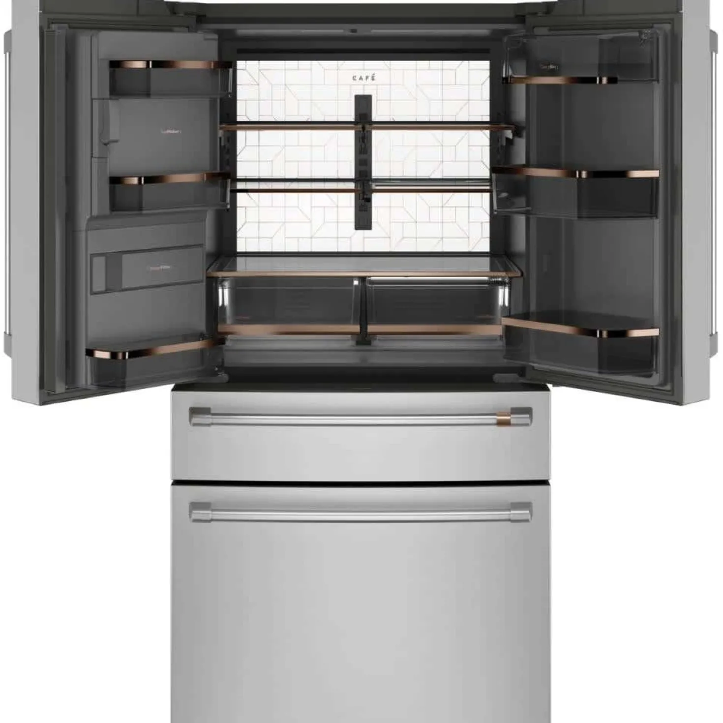 CAFE Réfrigérateur 22,3 pi3 36 po Acier inoxydable Portes françaises - CXE22DP2PS1