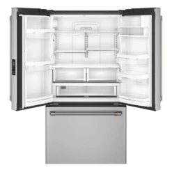 CAFE Réfrigérateur 23,1 pi3 36 po Acier inoxydable Congélateur en bas, Portes françaises - CWE23SP2MS1
