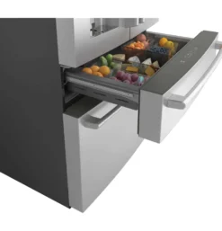 CAFE Réfrigérateur 27,8 pi3 36 po Acier inoxydable Congélateur en bas, Portes françaises - CVE28DP2NS1