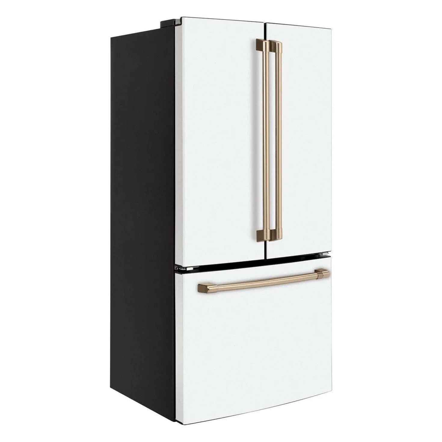 CAFE Réfrigérateur 18,6 pi3 33 po Blanc Congélateur en bas, Portes françaises - CWE19SP4NW2