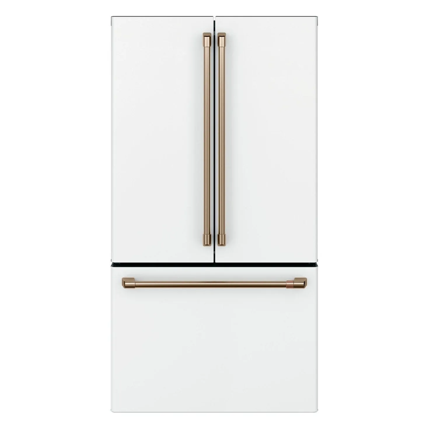 CAFE Réfrigérateur 23,1 pi3 36 po Blanc Congélateur en bas, Portes françaises - CWE23SP4MW2