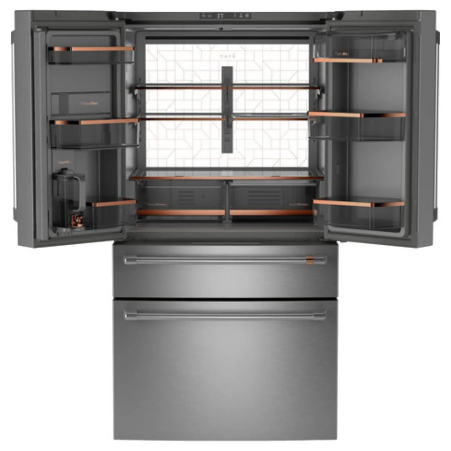 CAFE Réfrigérateur 23,2 pi3 36 po Inox Portes françaises - CJE23DP2WS1