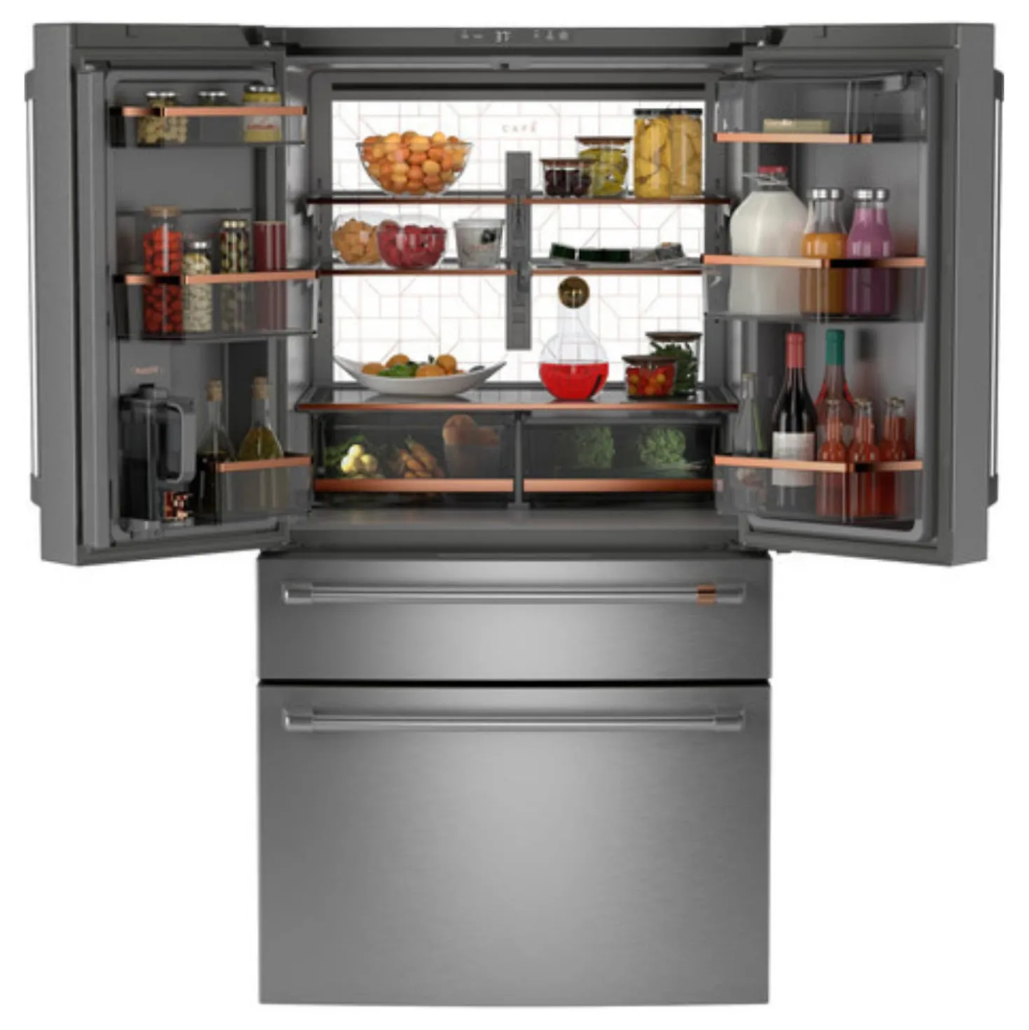 CAFE Réfrigérateur 23,2 pi3 36 po Inox Portes françaises - CJE23DP2WS1