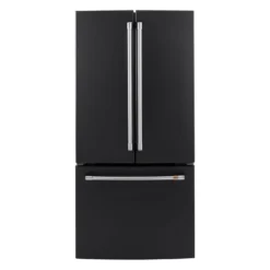 CAFE Réfrigérateur 18,6 pi3 33 po Noir Congélateur en bas, Portes françaises - CWE19SP3ND1