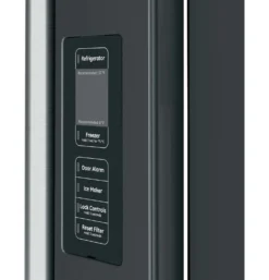 CAFE Réfrigérateur 23,1 pi3 36 po Noir Congélateur en bas, Portes françaises - CWE23SP3MD1