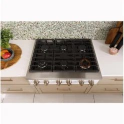 CAFE Table de cuisson Gaz Acier inoxydable 36
