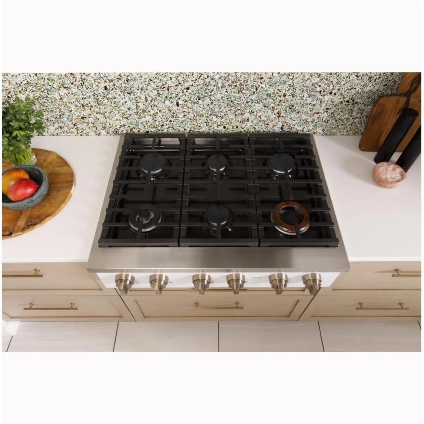 CAFE Table de cuisson Gaz Acier inoxydable 36" Acier inoxydable - CGU366P2TS1
