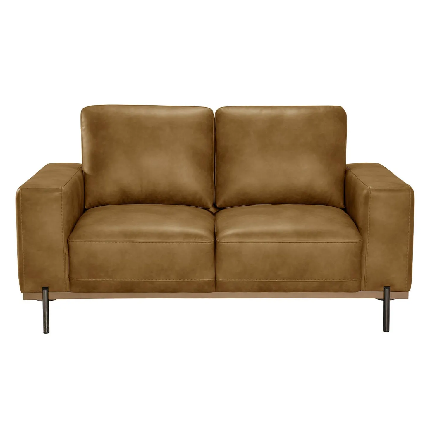 Causeuse avec assises profondes - brun