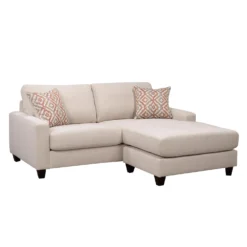 Causeuse avec chaise longue réversible