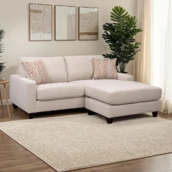 Causeuse avec chaise longue réversible