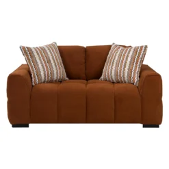 Causeuse de style guimauve - rouille