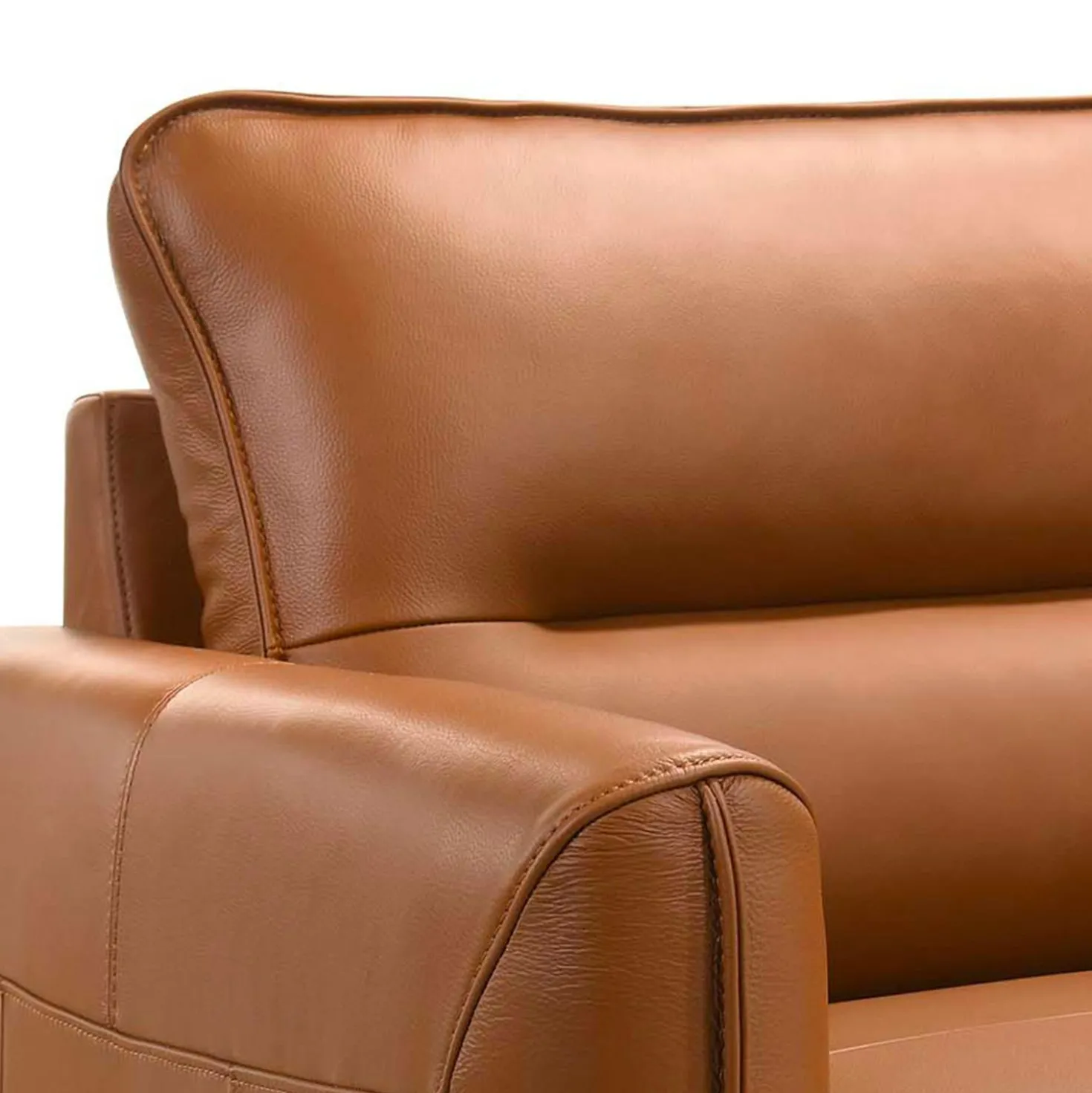 Causeuse en tout cuir véritable