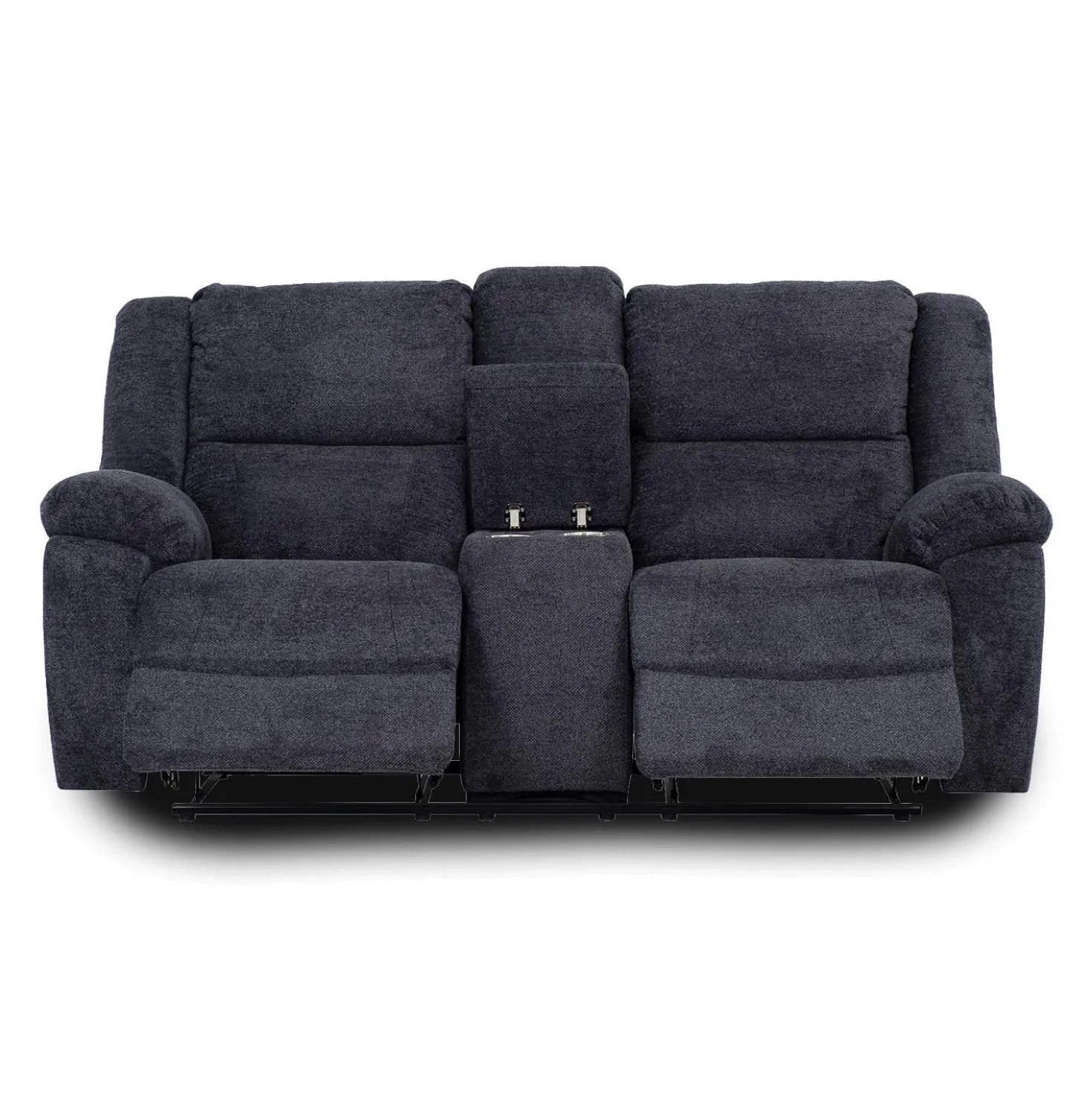 Causeuse inclinable avec console et porte-gobelets