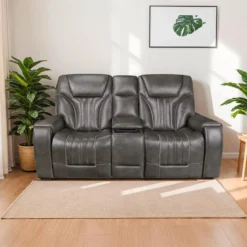 Causeuse inclinable électrique avec appuis-tête ajustables
