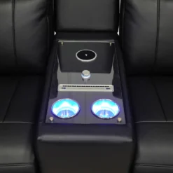 Causeuse inclinable électrique avec massage, chaleur, console et système de son intégré