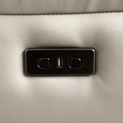 Causeuse inclinable électrique en cuir véritable