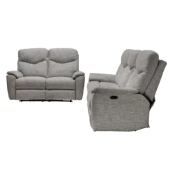 Causeuse inclinable électrique - taupe