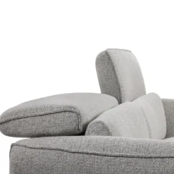 Causeuse électrique inclinable avec appuis-tête ajustables - tissu