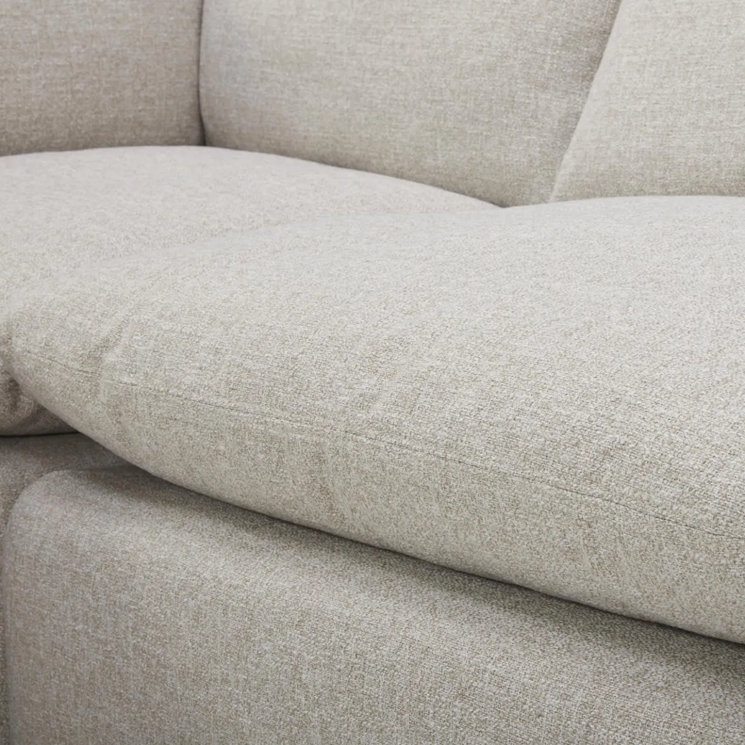 Causeuse modulaire avec ottoman - 3 mcx