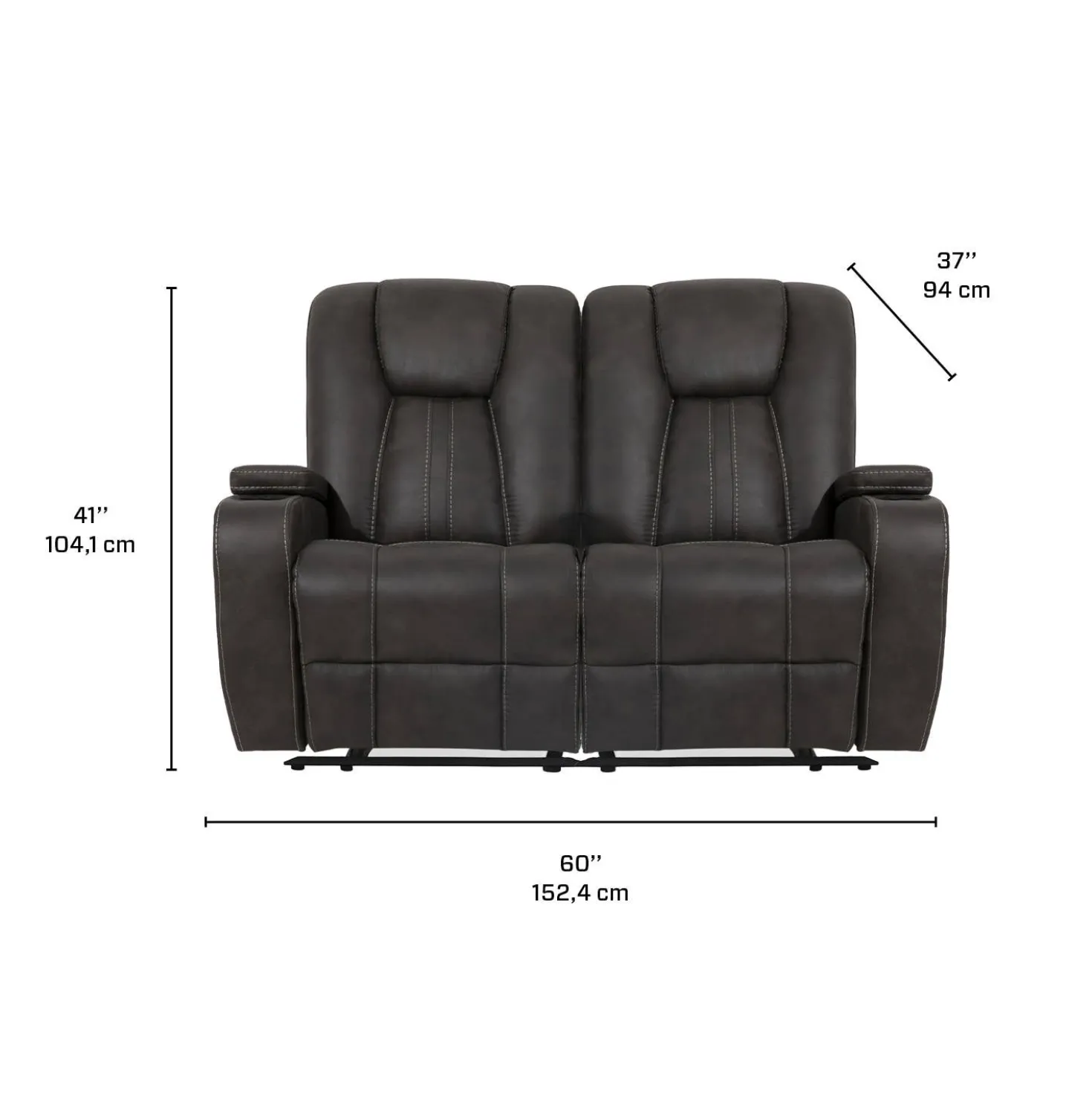 Causeuse modulaire inclinable - 2 mcx