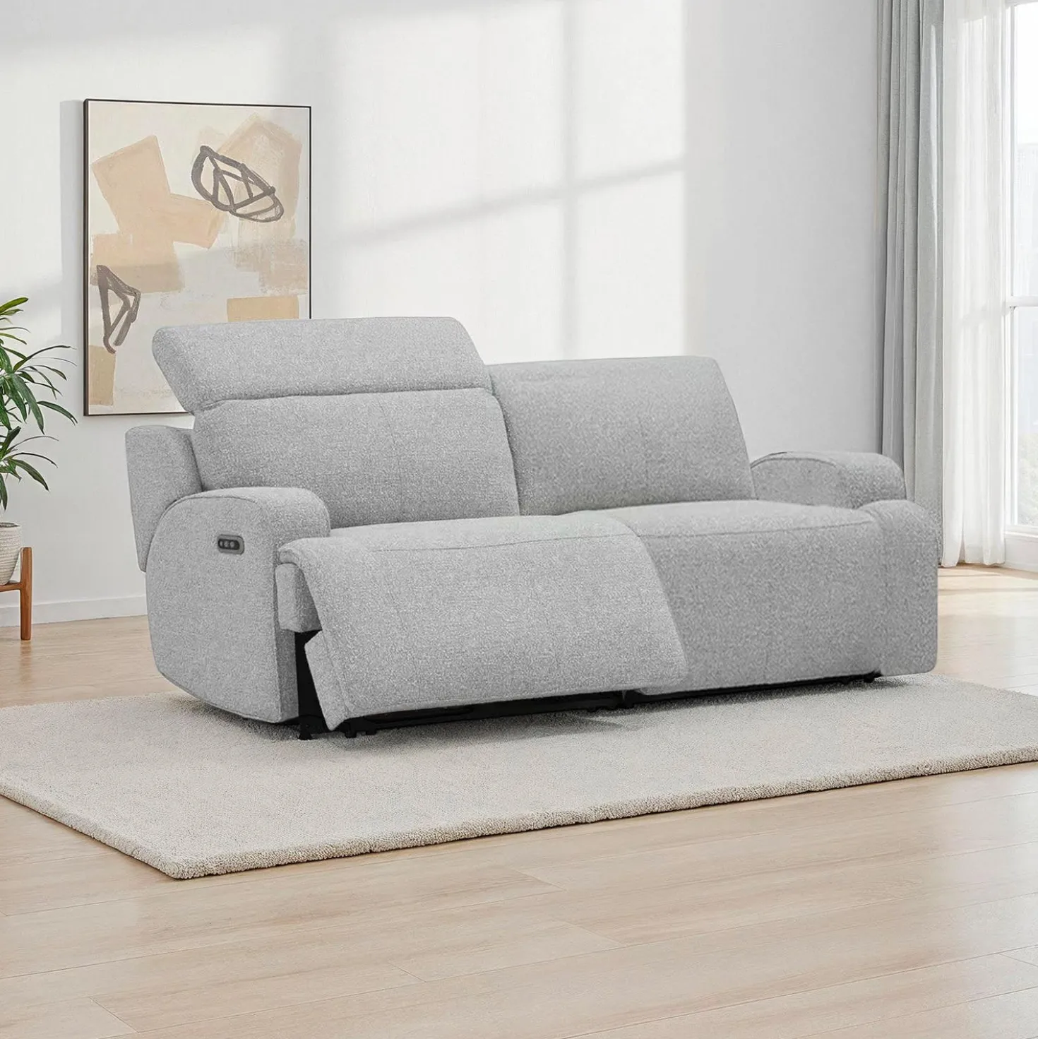 Causeuse modulaire inclinable électrique avec appuis-tête ajustables - 2 mcx