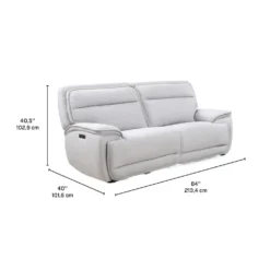Causeuse modulaire inclinable électrique avec appuis-tête ajustables - 2 mcx