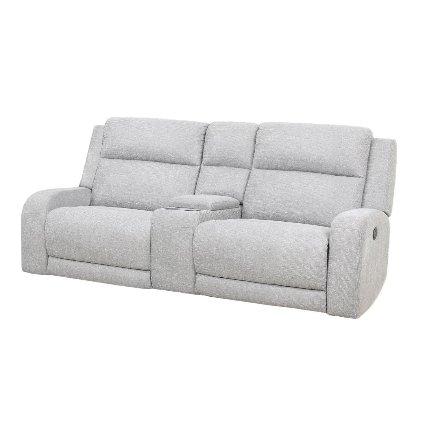 Causeuse modulaire inclinable et console avec rangement et porte-gobelets - 3 mcx