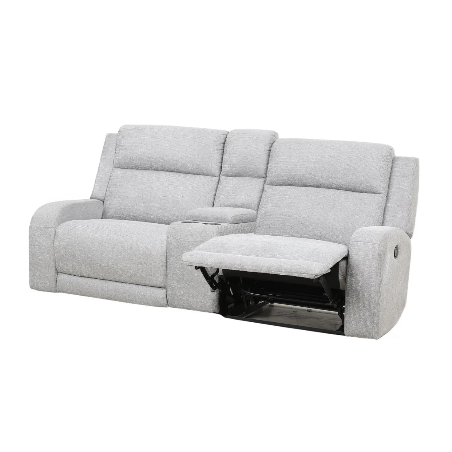 Causeuse modulaire inclinable et console avec rangement et porte-gobelets - 3 mcx
