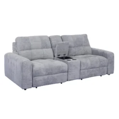 Causeuse modulaire électrique avec sièges coulissants et console- 3 mcx