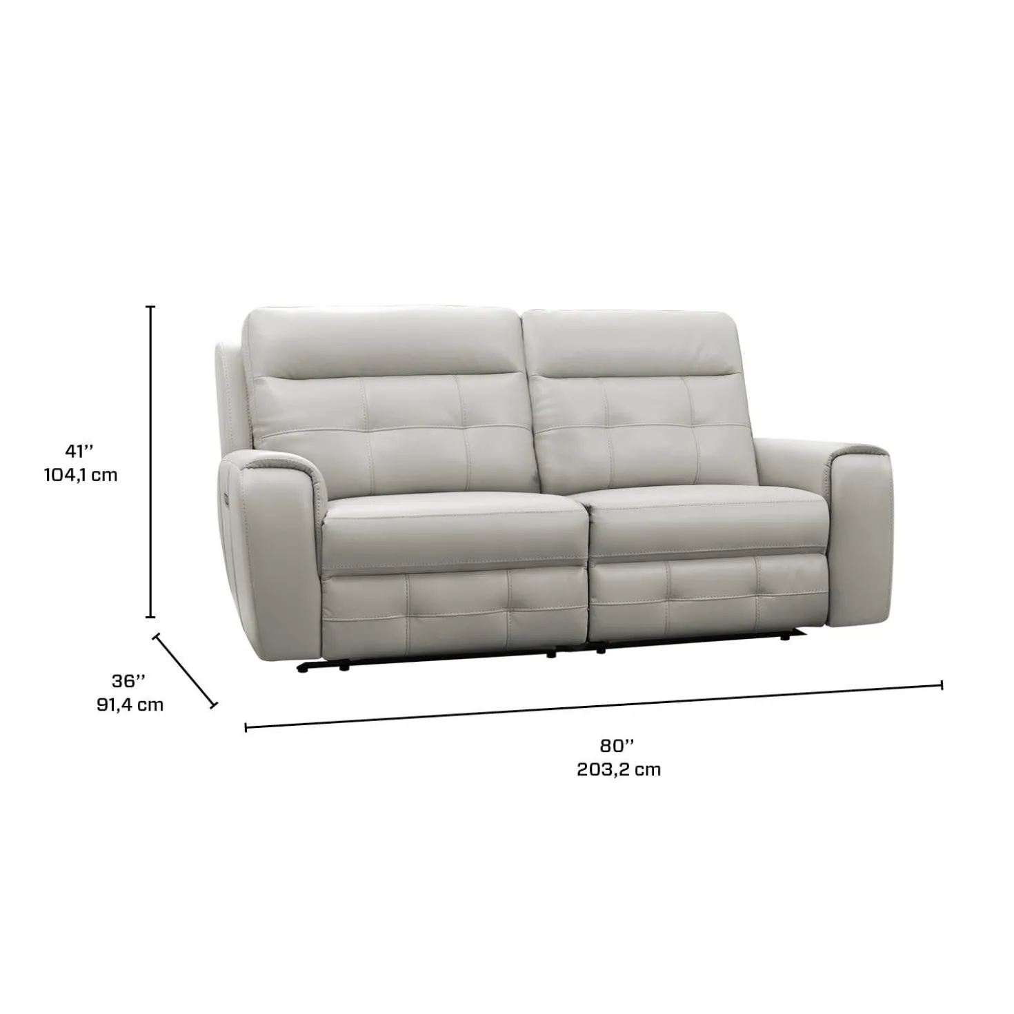 Causeuse modulaire électrique inclinable - 2 mcx
