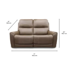 Causeuse modulaire électrique inclinable - 2 mcx