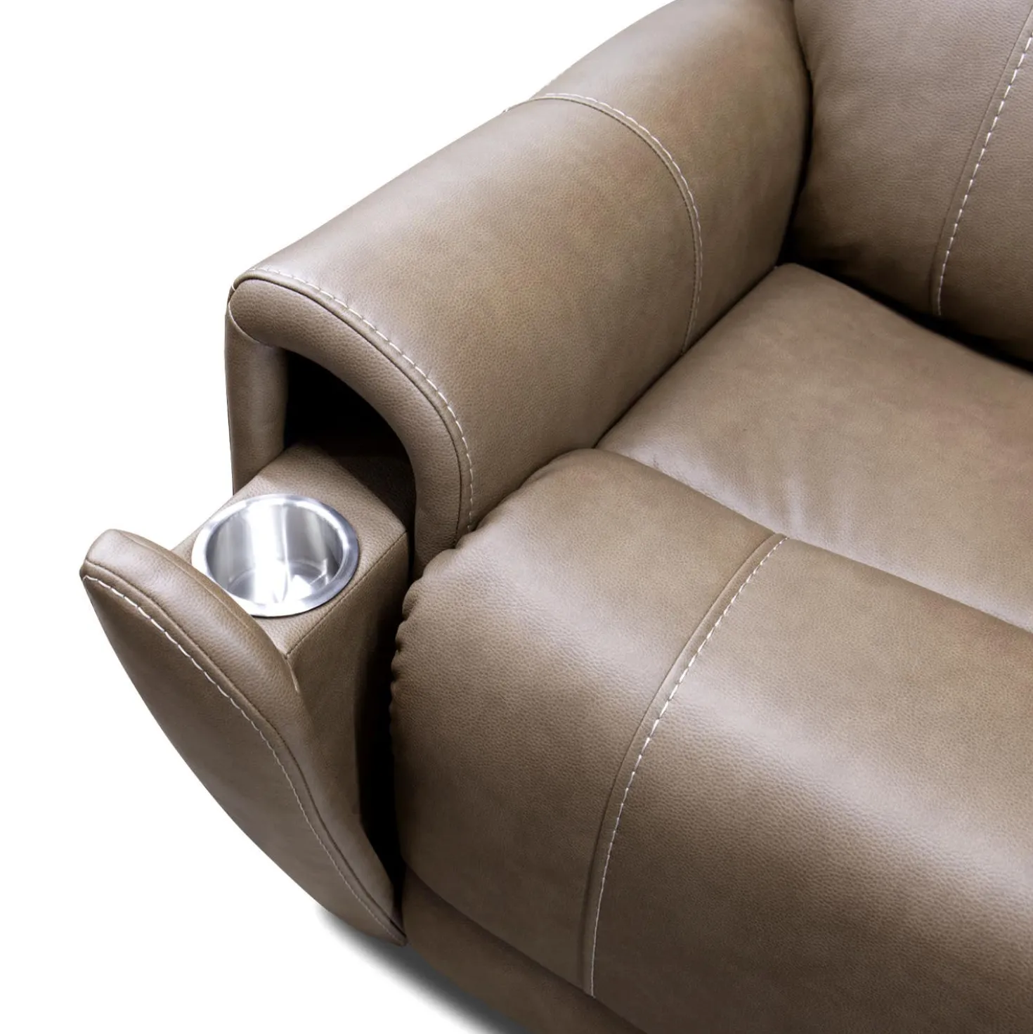 Causeuse modulaire électrique inclinable avec console - 3 mcx